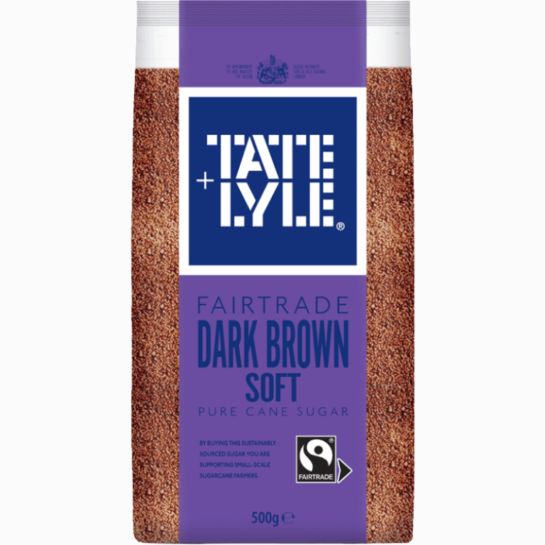 Tate & Lyle mørkbrunt mykt sukker 500g – intens smak til baking og matlaging