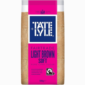 Tate & Lyle lysebrunt mykt sukker 500g – ideelt for baking og desserter