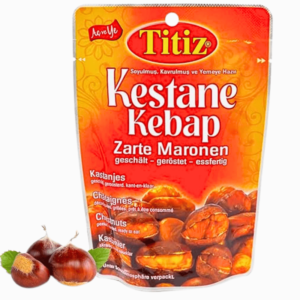 Titiz Kestane Kebab 125g – grillede kastanjer, klar til bruk