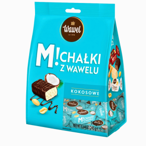 Wawel Michalki Kokos 245g – polske godteribiter med kokos og peanøttsmak