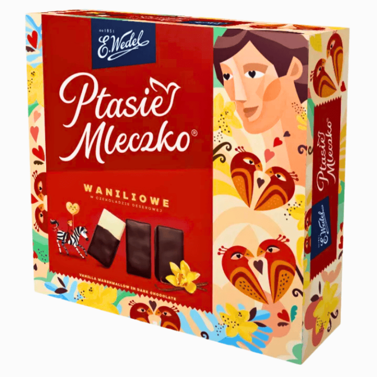 Wedel Fuglemelk Vanilje 340g – polsk sjokolade med mykt vaniljefyll