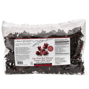 Zana Sun Dried Red Hibiscus 125g – Soltørkede rød hibiskusblomster med intens smak og farge