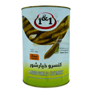 1&1 Sylteagurk 4000g – Large jar of crunchy pickled cucumbers in tangy vinegar brine