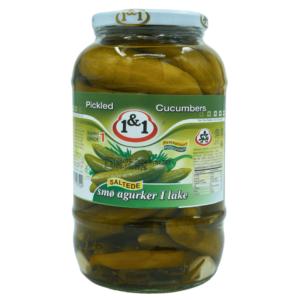 1&1 Sypteagurk Saltede Agurk 1500g – Klassiske saltede agurker for autentisk smak