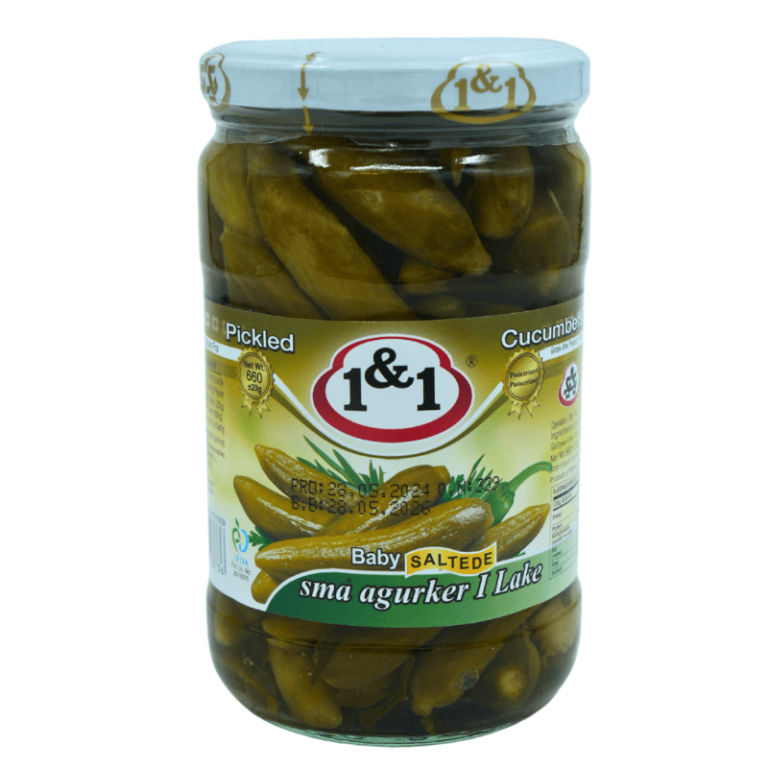 1&1 Excellent Pickled Cucumber 650g – Syltede agurker med intens smak