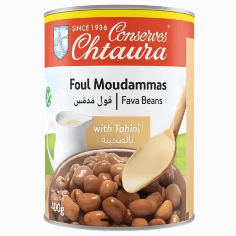 Libanesisk fava-bønner med tahini fra Chtaura – 400g proteinrik måltid