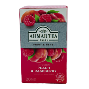 AHMAD Peach & Raspberry 20's – Smakfull te med fersken og bringebær