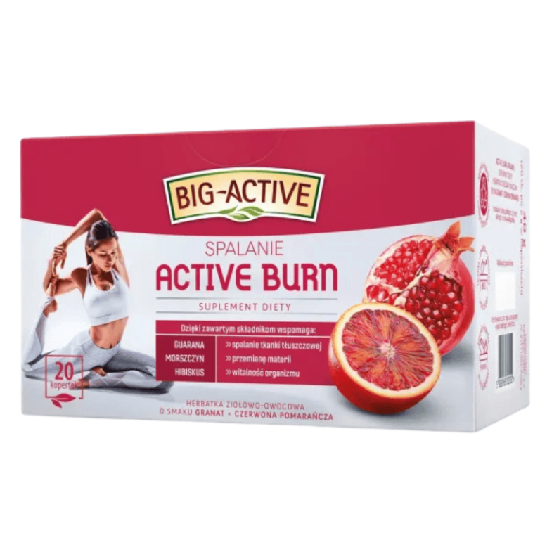 Big-Active Burn 20 TB x 2g – Te med ingredienser som hjelper til med vekttap og fettforbrenning