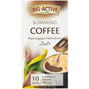Big-Activ Slimming Coffee 10 poser 120g – instant kaffe med slankende ingredienser