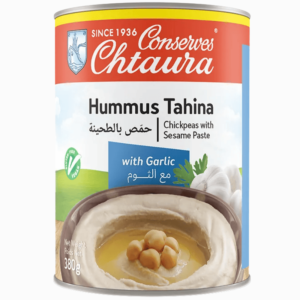 Chtaura hummus med tahini og hvitløk 380g – kremet og smakfull