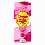 Chupa Chups drikk med jordbær- og krem­smak, 345 ml boks