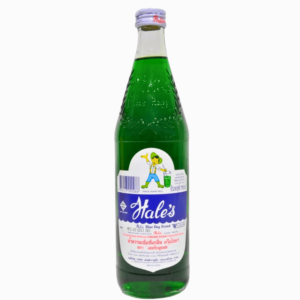 Flaske med HALE'S BLUE BOY sirupdrikk på 710 ml med blå etikett