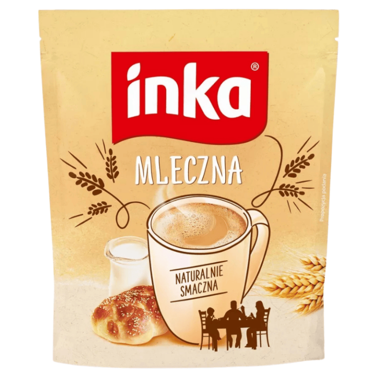 Inka instant kornkaffe med melk 200g – mild og koffeinfri kaffedrikk
