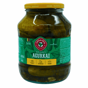Kedainiu marinerte agurker 1570g – sprø og smakfulle agurker i eddiklake