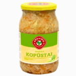 Kėdainių surkål med gulrot 900ml – tradisjonell fermentert kål fra Litauen