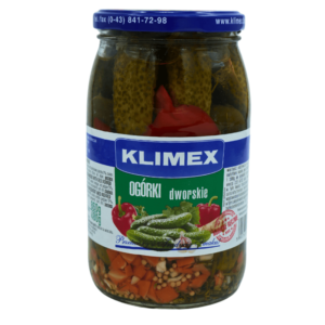 Klimex hele sylteagurker med paprika 840 g – tradisjonell polsk smak