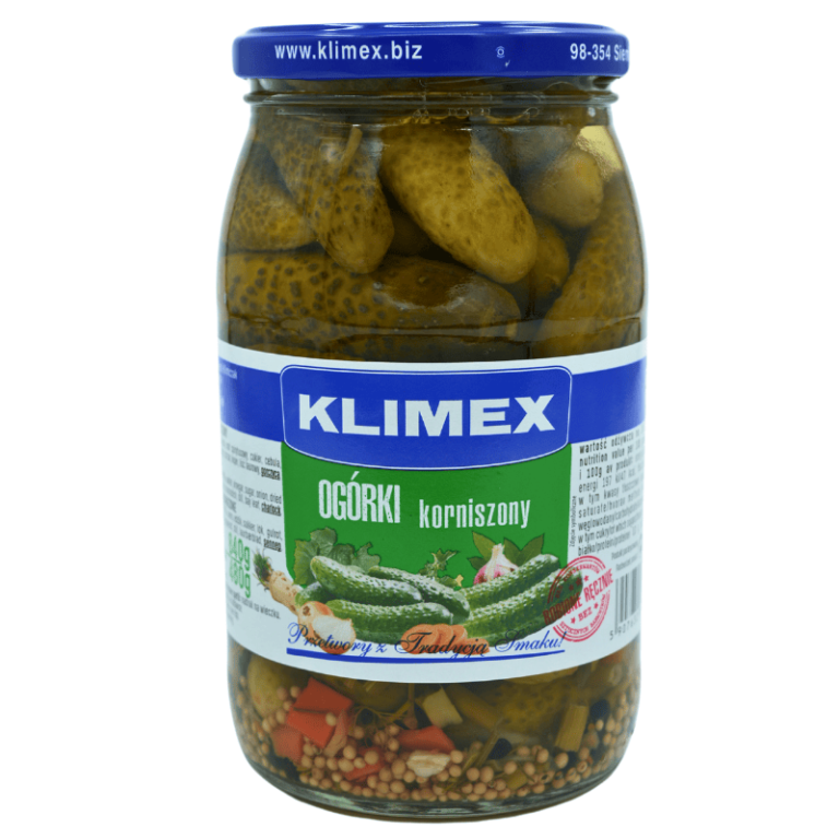 Klimex små sylteagurker Korniszony 840g
