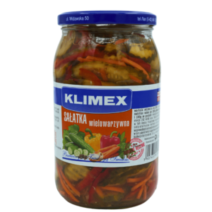 Klimex flergrønnsakssalat med agurk 860 g – smakfull polsk grønnsaksblanding