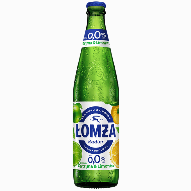 Lomza sitron-lime alkoholfritt øl 500 ml – friskt og leskende