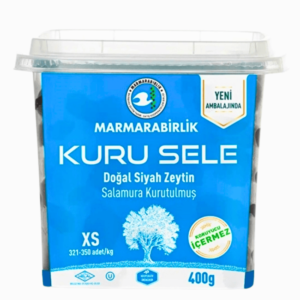 Marmarabirlik sorte oliven Kuru Sele XS 400 g – naturlig soltørkede middelhavsdelikatesser