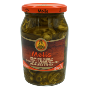 Melis jalapeños skivet 370ml – milde og krydrede jalapeños i skiver