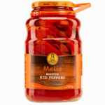 Melis grillede røde paprika 2650 g – store glass med ristede paprika
