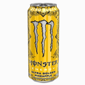Monster Energy Ultra Gold 500 ml – sukkerfri energidrikk med smak av tropisk ananas