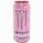 Monster Energy Ultra Strawberry 500 ml – energidrikk med jordbærsmak uten sukker