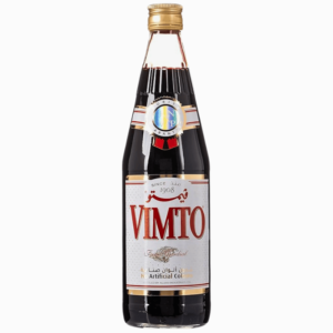 Glassflaske med VIMTO konsentrert fruktdrikk, 710 ml