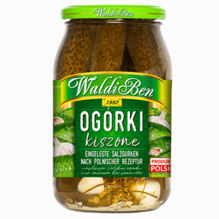 Waldiben kiszone agurker 820 g – tradisjonelt syltede polske agurker