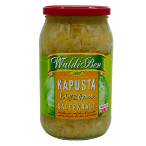 Waldiben surkål kapusta kiszona 820 g – naturlig fermentert kål