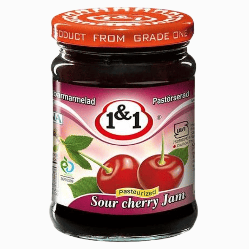 1&1 syltetøy med surkirsebær 340g – fruktig og balansert smak