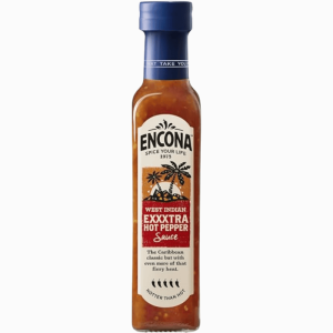 Sterk chilipepper-saus fra Encona – ekstra sterk smak, 142ml