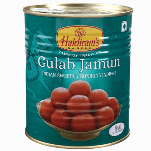 Indisk søt dessert Gulab Jamun fra Haldirams 1 kg