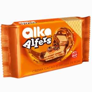 Alka Alfers vafler med sjokolade og rom 170g – fyldig smak i hvert lag