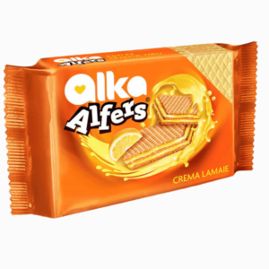 Alka Alfers sitronvafler 170g – sprø og lette kjeks med frisk sitronfyll