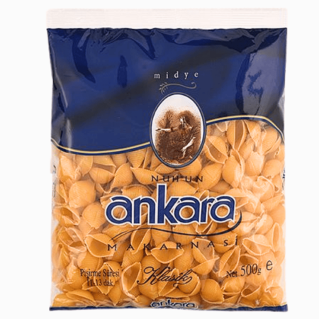 Midye pasta 500g fra Ankara – skjellformet pasta for sauser