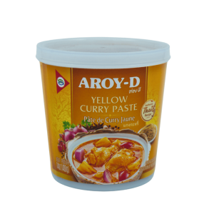 Aroy-D yellow curry paste 400g – mild og kremet gul currypasta