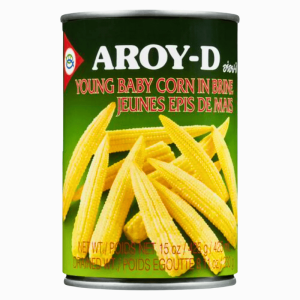 Aroy-D babymais 425g – hermetisert ung babymais i saltlake