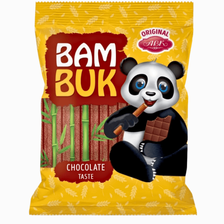 BamBuk Multikornrull med sjokoladefyll 200g – sprø kornrull med kremet sjokoladesmak