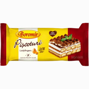 BOROMIR Piscoturi Lady Finger 200g – luftige fingerkjeks perfekte til tiramisu og desserter