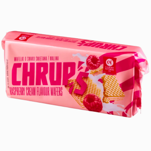 Cukry Nyskie Vaffel Crup’s med bringebærsmak 340g – sprø vafler med fruktig fyll