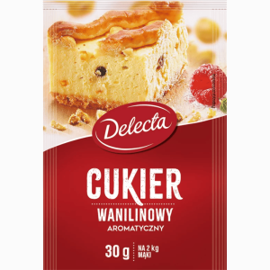 Delecta vaniljesukker 30g – klassisk vaniljesmak til baking og desserter
