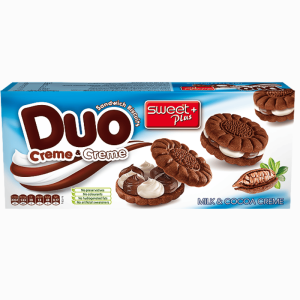 Duo kakaokjeks med krem 165g – sprø og kremet smak fra Bulgaria