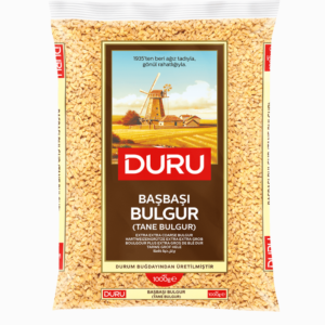 Duru Bulgur Pilavlik Basbasi 1kg – middels grov bulgur perfekt til pilaf og gryteretter