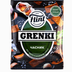 Flint krutonger med hvitløksmak 70g – sprø snacks med intens smak av hvitløk