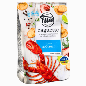 Flint krutonger med hummer-smak 60g – sprø snacks fra Ukraina