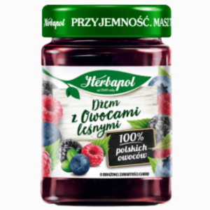 Herbapol skogsbærsyltetøy 280g – rik smak av bær fra skogen