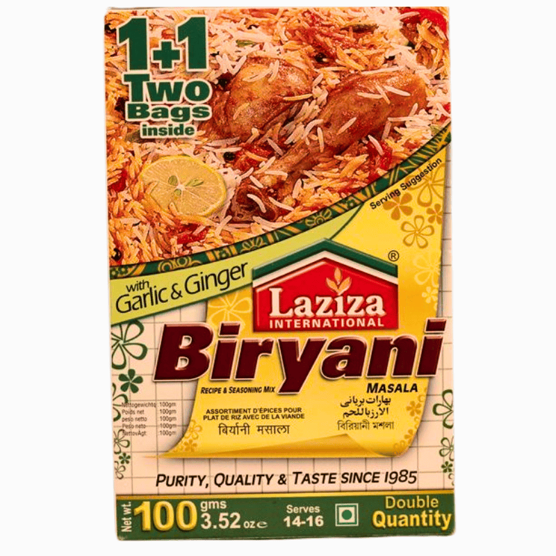 Laziza Biryani Masala 100g – krydderblanding for autentisk biryani