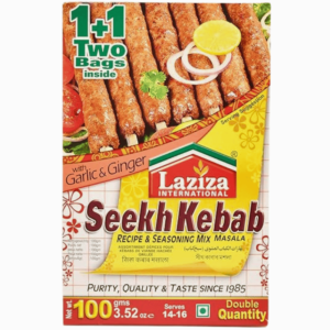 Laziza Seekh Kebab Masala 100g – perfekt krydder til autentiske kebab